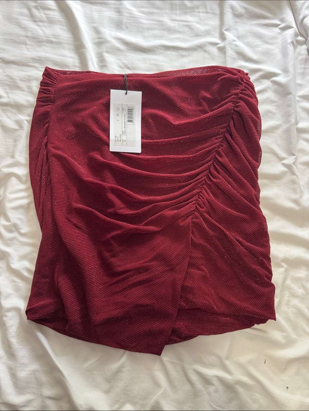 IRO Burgundy/Silver Skirt